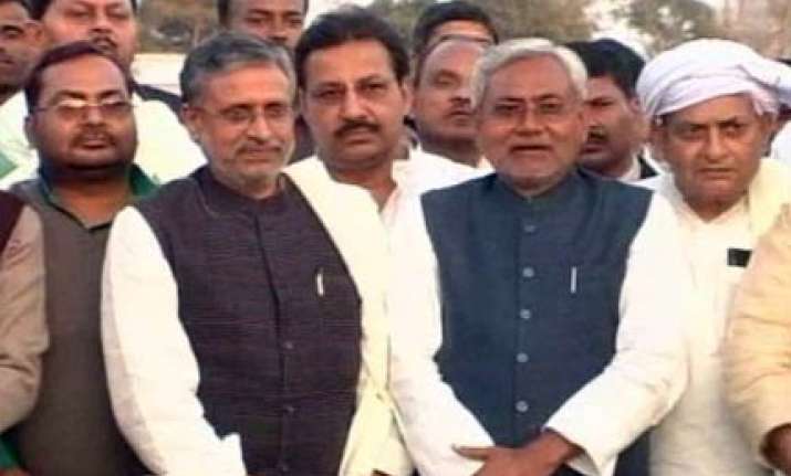 nitish takes guard for second innings has task cut out