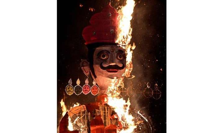 in pics evil goes up in smoke as country celebrates dussehra