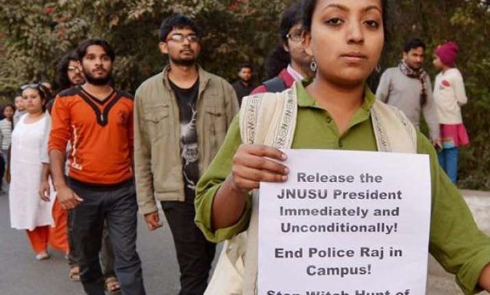 look out notice issued for 3 jnu students over afzal guru