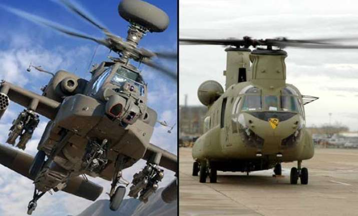 know apache and chinook choppers that india is buying from