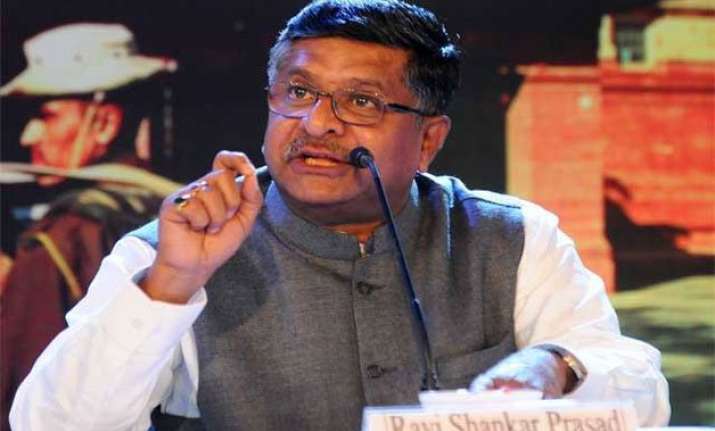 mobile towers no health threat ravi shankar prasad