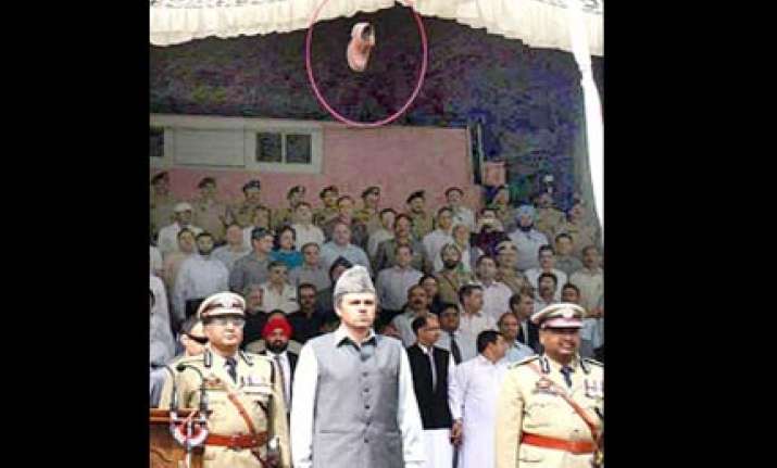 politician stage managed shoe throwing on omar