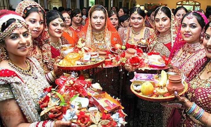 karvachauth a low key affair for women of jammu border
