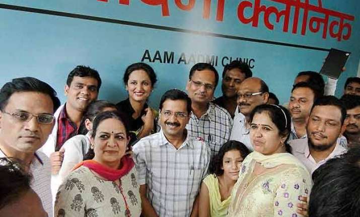 delhi gets first aam aadmi clinic cm says 1000 more in line