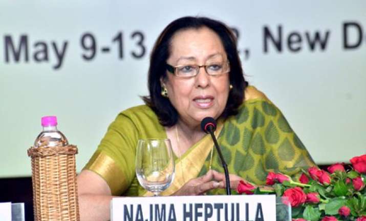 rs 120 crore package for j k flood victims najma heptulla
