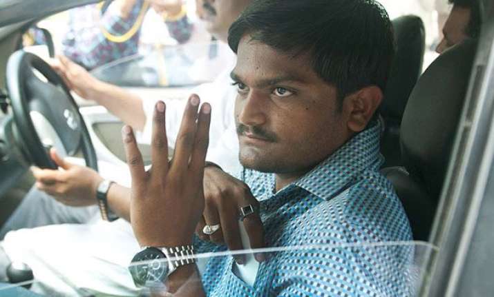 quota stir leader hardik patel booked for sedition