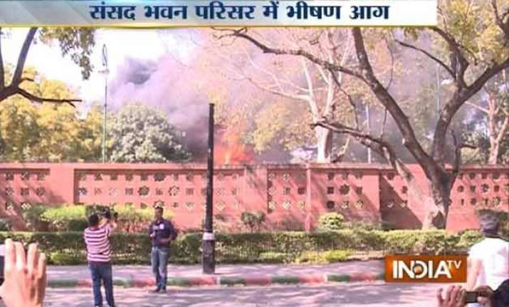 major fire breaks out in parliament premises president