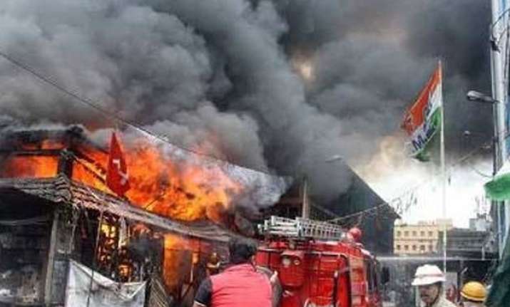 fire in kolkata s heritage new market
