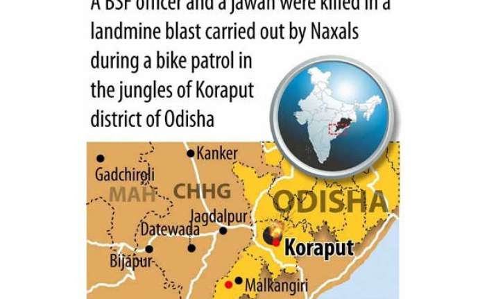 odisha bsf officer jawan killed in naxal attack