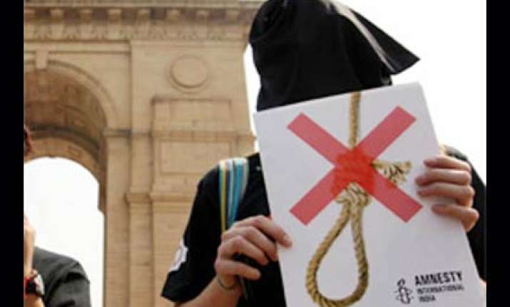 india should ban death penalty says amnesty