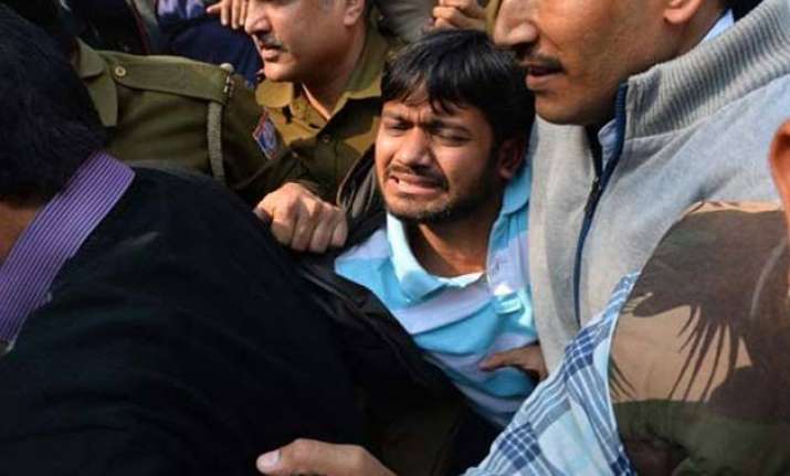kanhaiya not attacked claims delhi police centre seeks