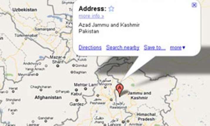 govt notice to google for showing pok as part of pakistan