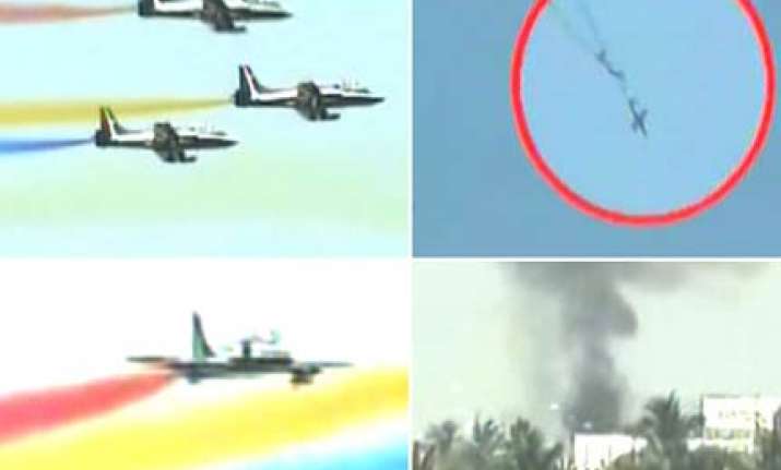 navy s aerobatic plane crashes two pilots dead seven injured