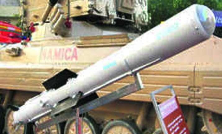 anti tank missile tested from helicopter platform