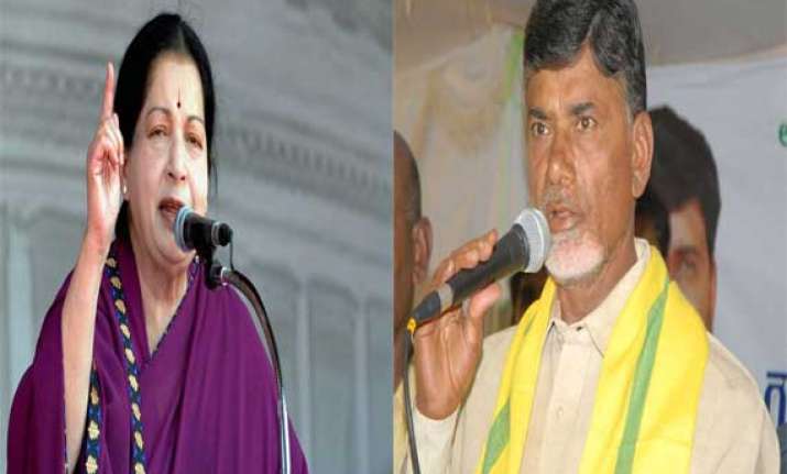 jayalalithaa greets chandrababu naidu on becoming ap cm