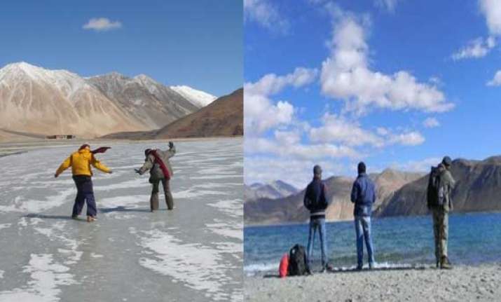 juley leh as visitors flock to the cold desert