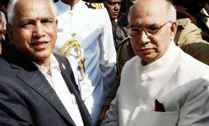 karnataka governor promises action against cm