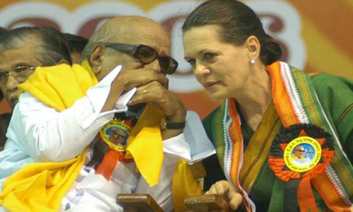 karunanidhi meets sonia