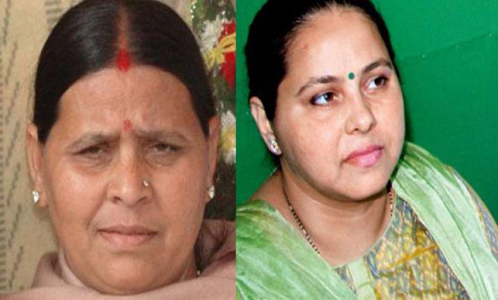 lalu s wife and daughter lose election