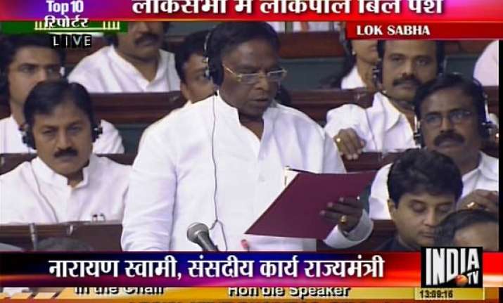 lokpal bill introduced in lok sabha team anna stages