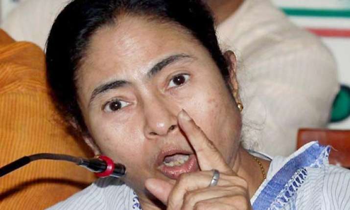 mamata blames congress cpi m for panchayat poll violence