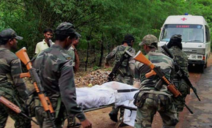 maoist attack final rites of nand kumar patel son performed