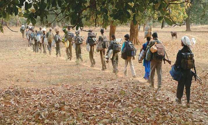 maoists put up banner justifying brutal bastar attack