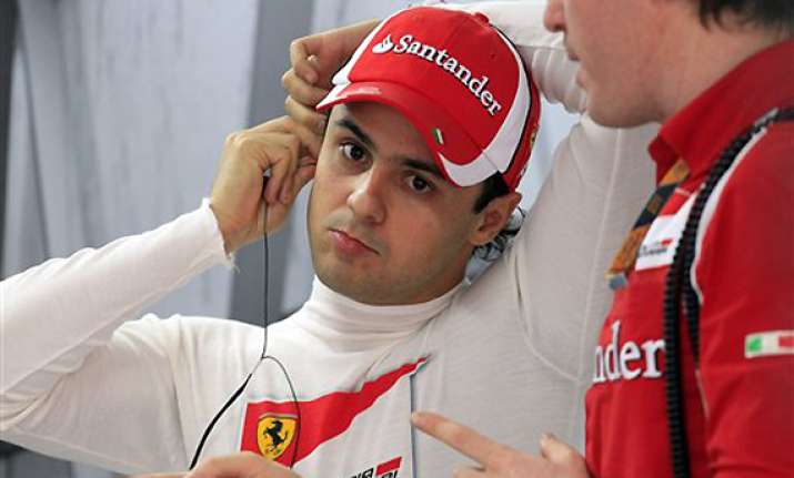 massa fastest in practice force india drivers in top 10