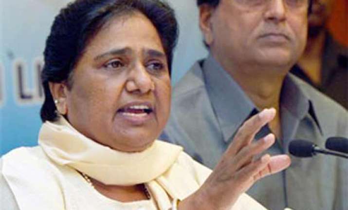 mayawati files nomination for rajya sabha