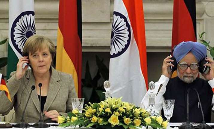 merkel pitches for eurofighter typhoon