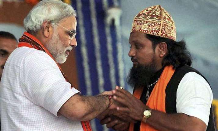 modi begins his day long sadhbhavana fast in godhra