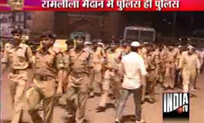 multi layer security arrangement at ramlila ground
