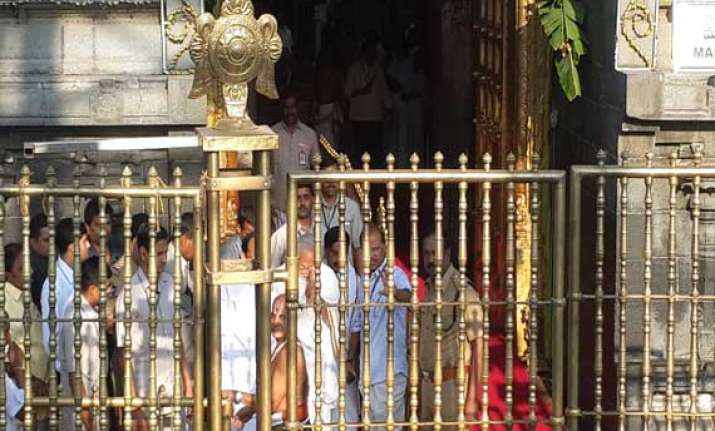 narendra modi pays obeisance at tirupati balaji temple