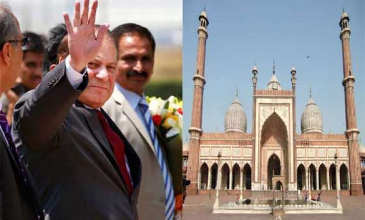 in jama masjid sharif says he has come for peace