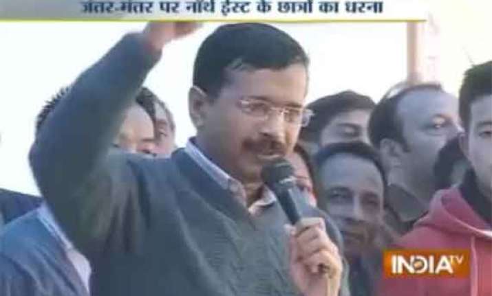 nido tania death kejriwal tells ne students delhi police