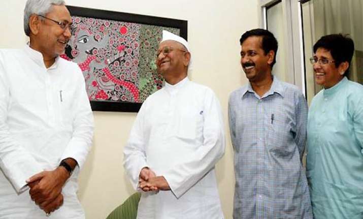 nitish calls anna saint