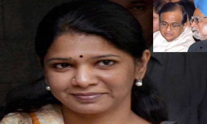 pm chidambaram decided against selling licences kanimozhi