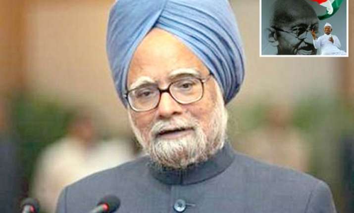 pm says there is scope for give and take on lokpal