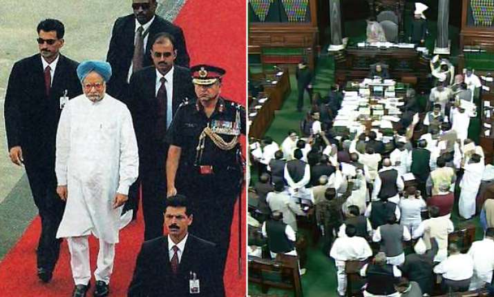 govt apologizes for pm s spg manhandling bsp mp inside