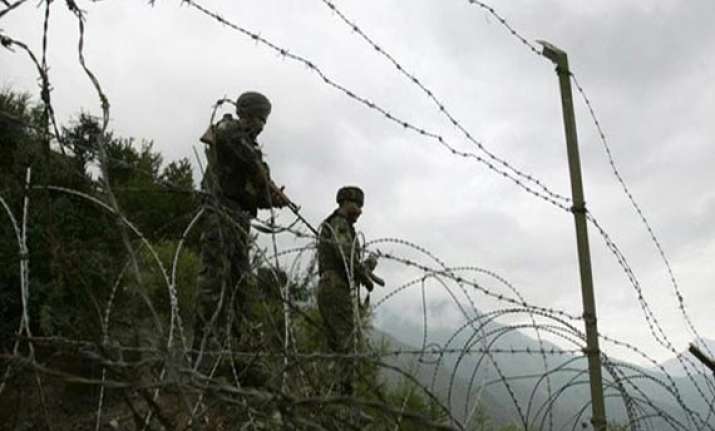 pak troops fire twice near loc on poonch kathua one bsf