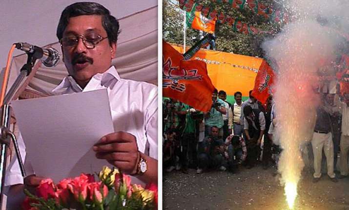 parrikar returns as goa cm