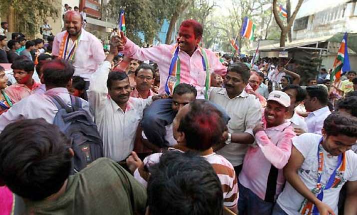 party position in maharashtra civic polls before and after