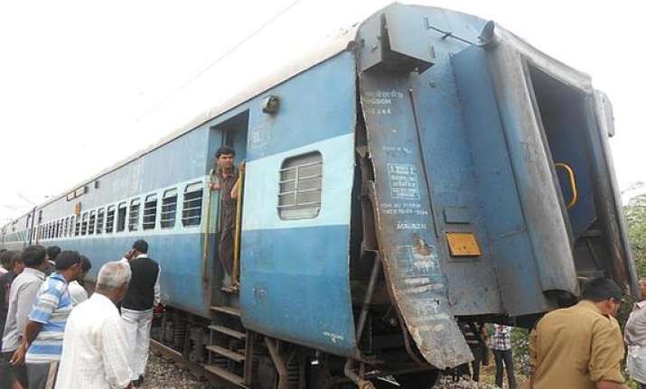passenger train proceeds leaving few coaches behind