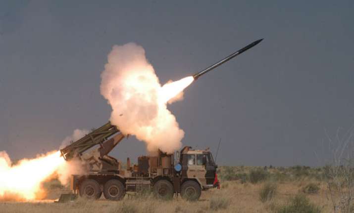 pinaka rockets successfully test fired today