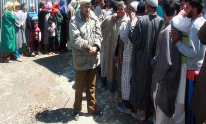 polling underway in baramulla ls seat