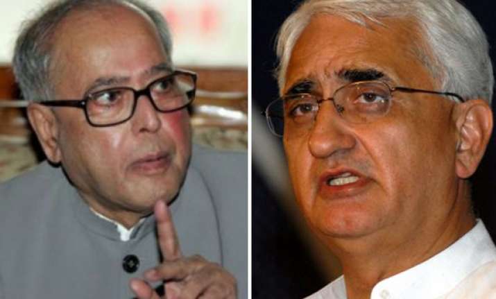 pranab disapproves of khurshid says pm seized of the matter