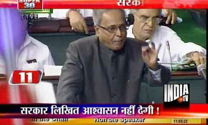 pranab rules out replacing govt lokpal bill