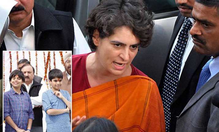 priyanka says she brought children to amethi so that they