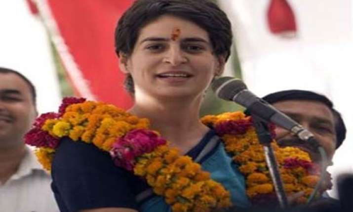 protesters demand priyanka s entry into active politics