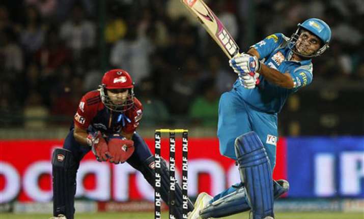 pune beat daredevils by 20 runs courtesy ryder ganguly